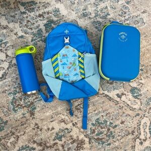 Youth Adventure Combo - backpack lunch box and water bottle never used